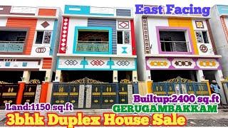 Duplex House For Sale #home Gerugambakkam Chennai,Ct.7200520085#3bhk#eastfacing #villaforsale#home