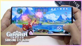 Samsung Galaxy S23 Ultra Genshin Impact Gaming test Update | Snapdragon 8 Gen 2