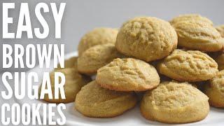 SIX ingredient cookies recipe | Easy 20 minute brown sugar cookies!!