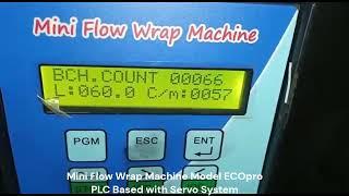 #miniflowwrapmachine  Flow Wrap Machine Economical Model - ECOpro