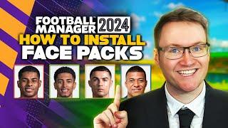Face Pack Install Guide Football Manager 2024 | How to get real player faces into FM24