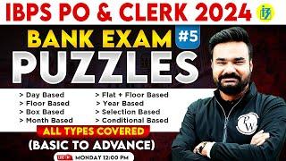 IBPS PO & Clerk 2024 | All Type Puzzles | Puzzle Reasoning | Puzzle by Arpit Sir #5