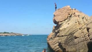 Cliff jump in Chernomorec (Bulgaria)