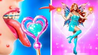 Extreme Makeover From Nerd to Fairy! Winx Club in Real Life!