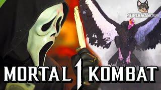 GHOSTFACE ANIMALITY GAMEPLAY! - Mortal Kombat 1: "Ghostface" Gameplay & Intros (Ghostface DLC)