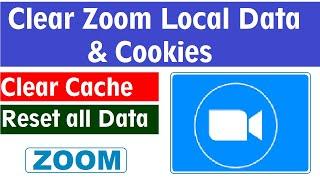 How to Clear Zoom App local app data & Cookies | How to clear zoom Data on PC | #zoomappsetting