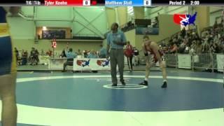 University Nat`ls FS  79 KG / 174 lbs: Tyler Koehn vs. Matthew Stull