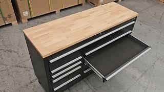 55" Black Workbench Tool Trolley - Joel's Garage Gear