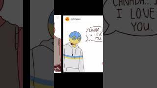 Countryhumans Canada x Ukraina|Canauk|Comic Animation@countryhumansuwu5697