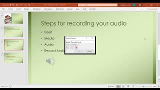 How to Record Audio in PowerPoint Presentation