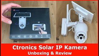 Ctronics S20 IP WLAN Solar Überwachungskamera || Unboxing & Review (Full HD & kabellos)