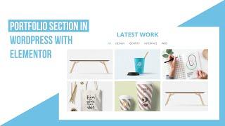 How To Create Portfolio Section in Wordpress with Elementor