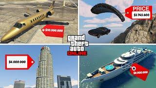 TOP 17 MOST EXPENSIVE ITEMS IN GTA ONLINE! (2022)