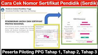 LIVE Cara Cek Nomor Sertifikat Pendidik Peserta Piloting PPG Tahap 1, Tahap 2, Tahap 3