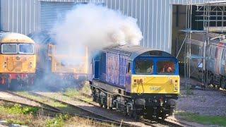 LOCOS at Leicester LIP with 'BONE' 58023 making a Mainline COMEBACK in a HOOVER Sandwich! 14/09/24