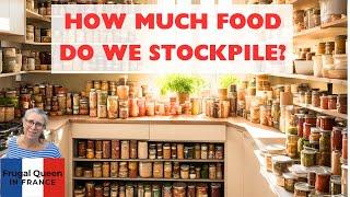 How much food do we stockpile? #food #prepper #stockpile