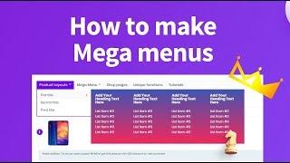 Different ways to make Mega menu in Rehub theme