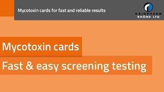 Mycotoxin cards | For fast and reliable results