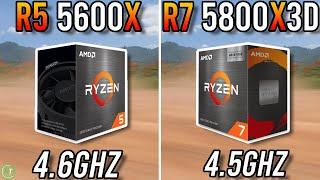 Ryzen 5 5600X vs Ryzen 7 5800X3D - With RTX 3070