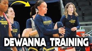 Dewanna First Training With Indiana Fever Under White ! Clark Just Shocked From Bonner Skills !