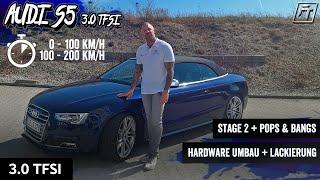 Audi S5 Cabriolet Tuning | Stage 2 + Pops & Bangs | Zeiten 0-100 km/h & 100-200 km/h | FastTuning