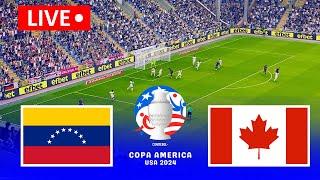 [LIVE] VENEZUELA VS CANADA | Copa America 2024 | Match Live Now | PES 21 Simulation