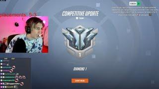 xQc Gets His Rank in Overwatch 2