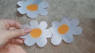 аппликация из джинсы, цветы из джинсы,How to make denim flowers easy tutorial| Denim flower DIY