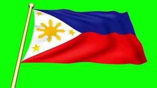 Philippines Flag Green Screen | Filipinos Flag Green Screen | Philippines Flag Waving