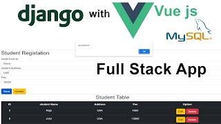 Django Vue.js Full Stack App