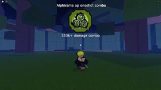 ALPHIRAMA SHIZEN OP ONESHOT COMBO | Shindo Life Roblox