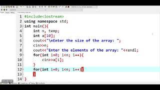 How to Sort an Array in Ascending Order in C++