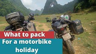 Expert Advice for Packing Light on Your Next Motorbike Vacation