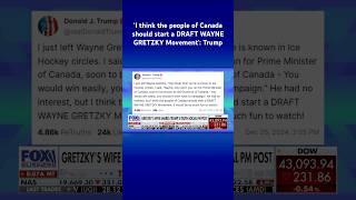 Hockey legend's wife reposts Trump's Canadian PM suggestion #shorts