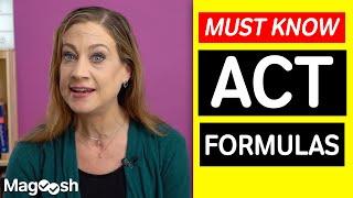 ACT Math Section: Formulas you NEED to know