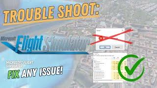 MICROSOFT FLIGHT SIMULATOR – How to Fix Crashing, Lagging, Freezing, black screen…– Full Tutorial