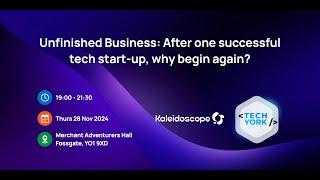 Unfinished Business: After one successful tech start-up, why begin again?