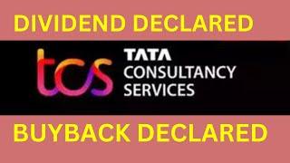 TCS Buyback Declared | TCS Dividend Ex-Date & Record Date | TCS Share News Today