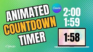 Create A Custom Animated Countdown Timer In Canva