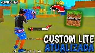 CUSTOM LITE  FREE FIRE ATUALIZADA COM 1MB GRAFICO DE MINECRAFT 2025 [PARA ANDROID]