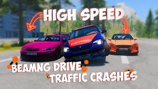 BeamNG Drive Traffic Cars Crashes | High Speed Rollovers | BeamNG Drive Enthusiast. Videos #25