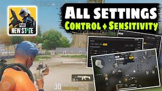 PUBG NEW STATE All Settings, Sensitivity and Five Fingers Controls | Tips & Tricks | Guide/Tutorial