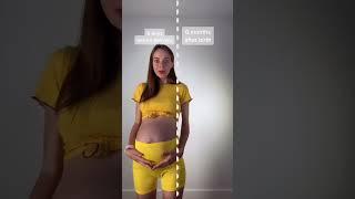 Baby Mama Dance | 6 DAYS Before and 6 MONTHS After Pregnancy TikTok #Shorts by Anna Kova