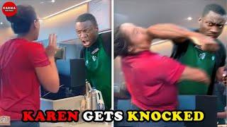 Racist Karen Gets KNOCKED OUT COLD! And Getting Instant Karma! | Best Of The Week