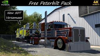 *Free Peterbilt Pack Mod* Ladder Truck Hauled McAlester to Ardmore *Weather_3.1 /TAA* ATS PC 4K 1.50