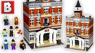 Lego Creator Town Hall Modular City Set 10224 | Unbox Build Time Lapse Review