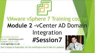 How to Add VCSA to AD for authentication Integrating VMware vSphere with Active Directory -Session 7