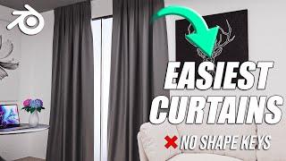 Blender Curtains - Create the easiest curtains in Blender in 2 minutes