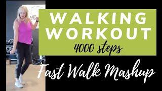 30 minute Fast Walking Workout | 4000 Steps Fast Walk Mashup | Walk at Home Exercise