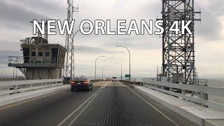 New Orleans 4K - World's Longest Bridge - Lake Pontchartrain Causeway